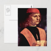 Leonardo da Vinci - Portret van een muzikant Briefkaart (Voorkant / Achterkant)
