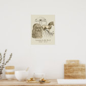Leonardo da Vinci Poster (Keuken)