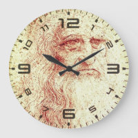 Leonardo da Vinci Renaissance Kunst Wandklok