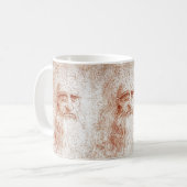 Leonardo da Vinci Rood Krijt Kunstmok Koffiemok (Voorkant links)
