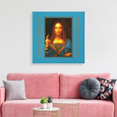 LEONARDO DA VINCI SALVATOR MUNDI Fine Art Canvas Afdruk (Insitu (Woonkamer))