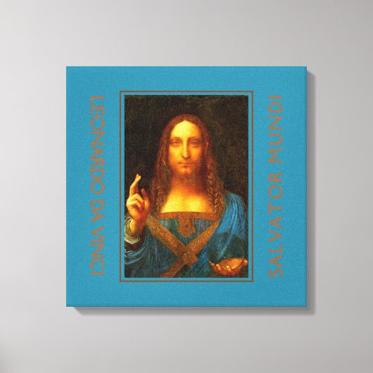 LEONARDO DA VINCI SALVATOR MUNDI Fine Art Canvas Afdruk (Voorkant)