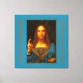 LEONARDO DA VINCI SALVATOR MUNDI Fine Art Canvas Afdruk (Voorkant)