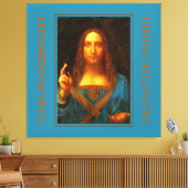 LEONARDO DA VINCI SALVATOR MUNDI Fine Art Canvas Afdruk (Insitu (Woonkamer))