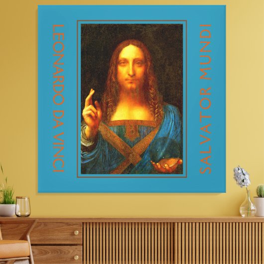 LEONARDO DA VINCI SALVATOR MUNDI Fine Art Canvas Afdruk (Insitu (Woonkamer))