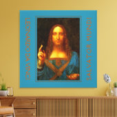 LEONARDO DA VINCI SALVATOR MUNDI Fine Art Canvas Afdruk (Insitu (Woonkamer))