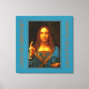LEONARDO DA VINCI SALVATOR MUNDI Fine Art Canvas Afdruk