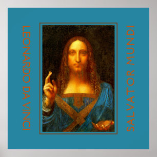 LEONARDO DA VINCI SALVATOR MUNDI Fine Art Poster