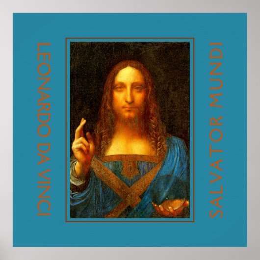 LEONARDO DA VINCI SALVATOR MUNDI Fine Art Poster (Voorkant)