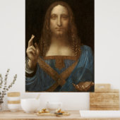 Leonardo da Vinci - Salvator Mundi Poster (Keuken)