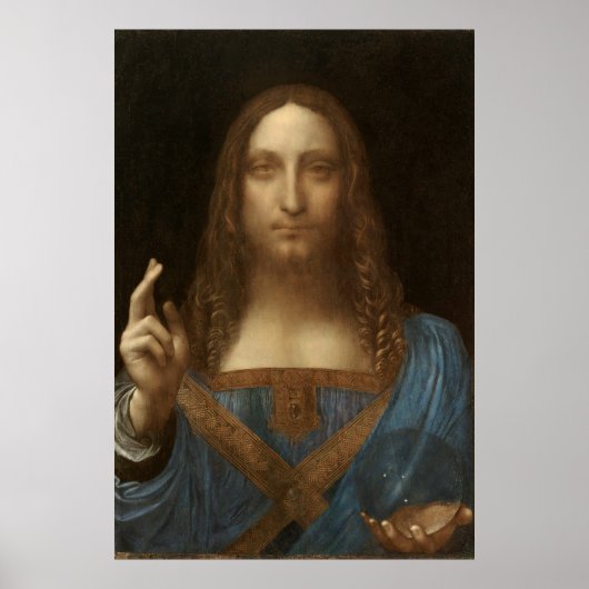 Leonardo da Vinci - Salvator Mundi Poster (Voorkant)