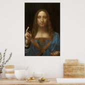 Leonardo da Vinci Salvator Mundi Poster Print (Keuken)