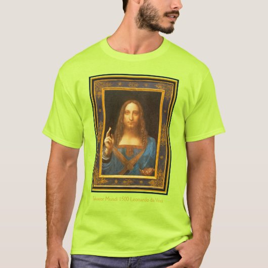 Leonardo da Vinci Salvator Mundi Safety T-Shirt (Voorkant)
