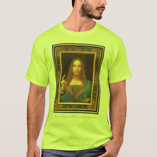 Leonardo da Vinci Salvator Mundi Safety T-Shirt (Voorkant)