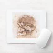 Leonardo da Vinci Schedel Anatomie Fine Art Muismat (Met muis)
