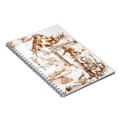 Leonardo Da Vinci schetst notepad Notitieboek (Rechterzijde)