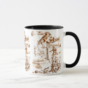 Leonardo Da Vinci schetste de koffie mok