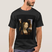 Leonardo da Vinci Schilderij: Ginevra de' Benci, 1 T-shirt (Voorkant)