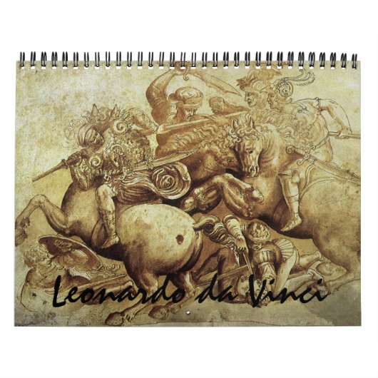 Leonardo da Vinci Schilderijen en Schetsen Kalender (Hoes)