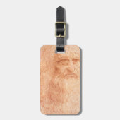 Leonardo da Vinci Self Portrait Red Chalk Bagagelabel (Voorkant verticaal)