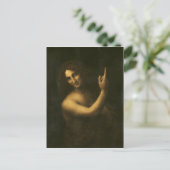 Leonardo da Vinci St. John de Baptist Briefkaart (Staand voorkant)