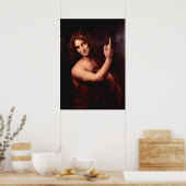 Leonardo Da Vinci St. John de Baptist Poster (Keuken)