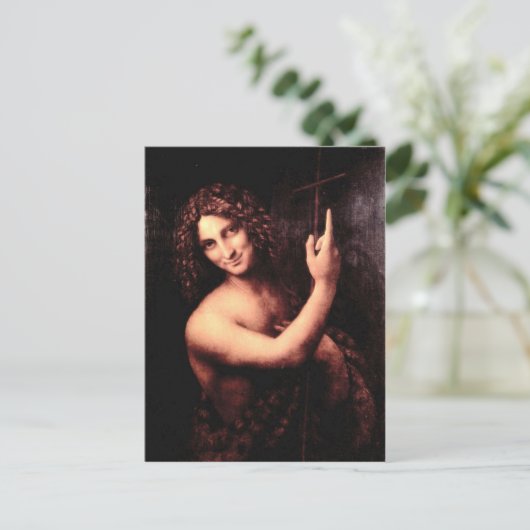 Leonardo da Vinci - St John the Baptist Briefkaart (Staand voorkant)