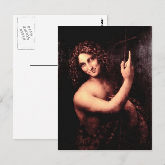 Leonardo da Vinci - St John the Baptist Briefkaart (Voorkant / Achterkant)