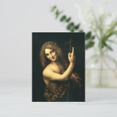 Leonardo Da Vinci - St. John The Baptist Briefkaart (Staand voorkant)