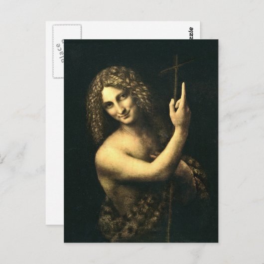 Leonardo Da Vinci - St. John The Baptist Briefkaart (Voorkant / Achterkant)