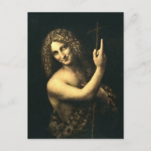 Leonardo Da Vinci - St. John The Baptist Briefkaart (Voorkant)
