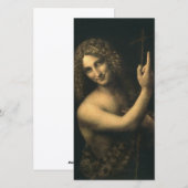 Leonardo Da Vinci - St. John The Baptist Feestdagenkaart (Voorkant / Achterkant)