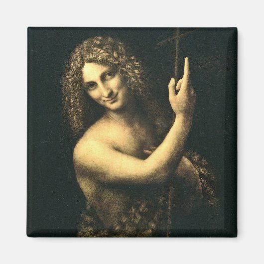 Leonardo Da Vinci - St. John The Baptist Magneet (Voorkant)