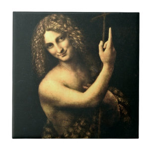 Leonardo Da Vinci - St. John The Baptist Tegeltje