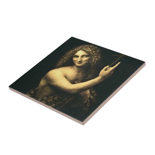 Leonardo Da Vinci - St. John The Baptist Tegeltje (Zijkant)