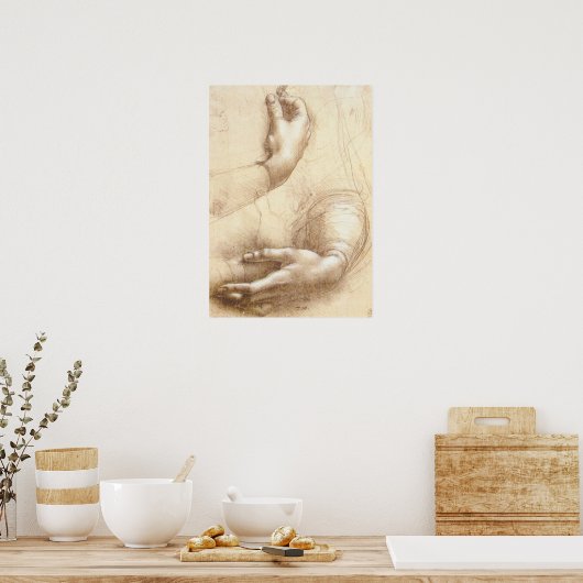 Leonardo da Vinci Studie over het Poster van wapen (Keuken)