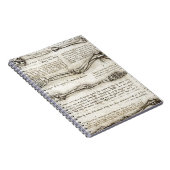 Leonardo da Vinci - Studies over het Arm Artwork Notitieboek (Rechterzijde)