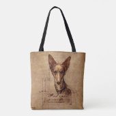 Leonardo Da Vinci Style Podenco Dog Tas (Achterkant)