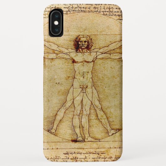 Leonardo da Vinci - Tekening van het Vitruviaanse Case-Mate iPhone Case (Achterkant)