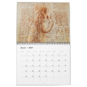 LEONARDO DA VINCI TEKENINGEN 2017 KALENDER (Mar 2027)