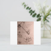 Leonardo da Vinci, tekeningen van machines Briefkaart (Staand voorkant)