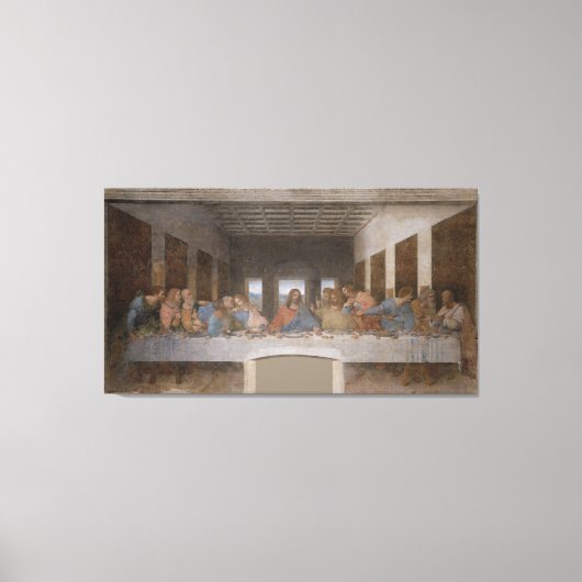 Leonardo da Vinci – The Last Supper Canvas Afdruk (Voorkant)