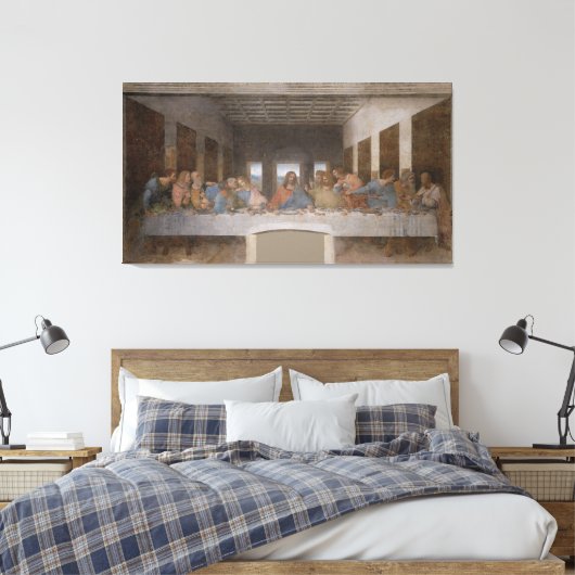 Leonardo da Vinci – The Last Supper Canvas Afdruk (Insitu (Slaapkamer))