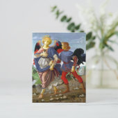 Leonardo da Vinci Tobias en de Angel Briefkaart (Staand voorkant)