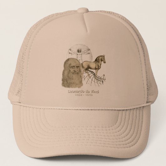 Leonardo da Vinci Trucker Pet (Voorkant)