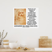 Leonardo da Vinci Truth kan geen verborgen offerte Poster (Keuken)