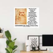 Leonardo da Vinci Truth kan geen verborgen offerte Poster (Thuiskantoor)