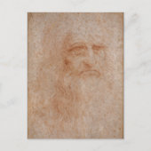 Leonardo da Vinci, vermoedelijk zelfportret Briefkaart (Voorkant)