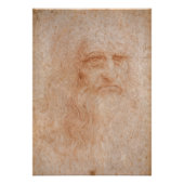 Leonardo da Vinci, vermoedelijk zelfportret Foto Afdruk (Voorkant)