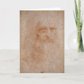 Leonardo da Vinci, vermoedelijk zelfportret Kaart (Voorkant)
